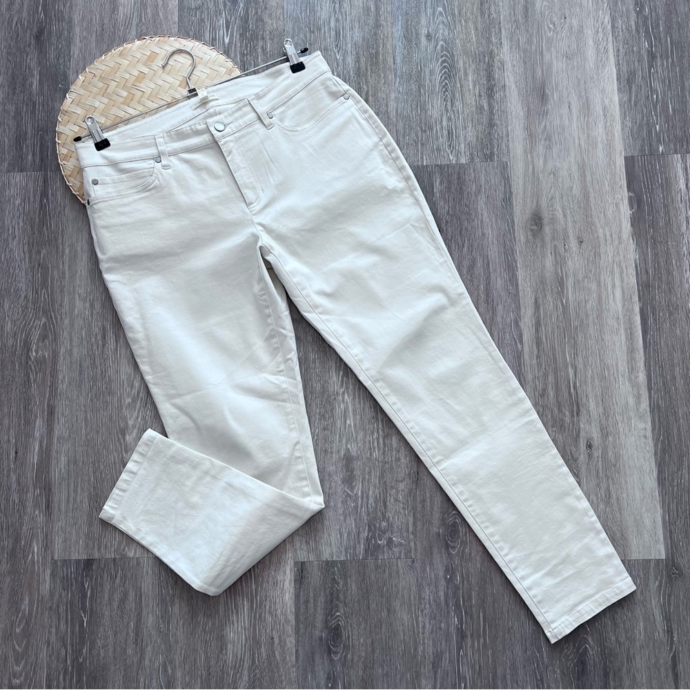 Eileen fisher‎ white skinny pants women’s petite 12